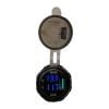Lightforce Dual LED Voltmeter 12/24V With 3A USB Fast Charger 29mm CBUSB3