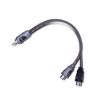 Rockford Fosgate RFIY-1M Twisted Pair Y-Adapter 1 Male to 2 Female