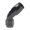 Raceworks Cutter Hose End AN-6 45deg RWF-102-06BK