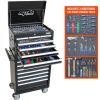 SP Tools Custom Series Tool Kit 244pc Metric/SAE Black/Chrome Bonus EVA Storage Trays SP50104X