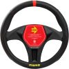MOMO Elegant Black & Red Steering Wheel Cover Medium SWC010BR