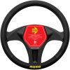 MOMO Easy Black & Black Steering Wheel Cover Small SWC0EASBKS