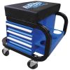888 Tools Workshop Seat 3 Drawers Blue T8R58