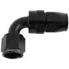 Aeroflow 200 Series PTFE 90 Hose-End -6AN Black AF203-06DBLK