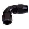 Aeroflow 550 Series Cutter 1pc Full Flow Swivel 90 Hose-End -10AN Black AF553-10BLK