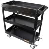 Aeroflow Workshop Trolley 3 Tier Lockable Drawer Black AF98-2032