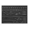 SP Tools EVA Foam Tool Storage 84pc Metric/SAE Sockets SP50910
