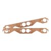 Aeroflow Round Port Copper Embossed Exhaust Gaskets fits Small Block Chev AF1854-1204