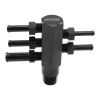 Aeroflow 3/8 NPT Vacuum Tree Alloy Blac AF458-06BLK