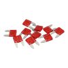 Aeroflow 10 AMP Mini Blade Fuse RED 10 Pack AF49-4018