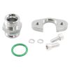 Aeroflow Nissan Fuel Pressure Regulator Adapter Silver suit Standard Regulator with Aftermarket Fuel Rails AF64-2209S