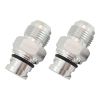 Aeroflow Screw In Cover Breather Adapter Silver fits Ford Coyote AF708-10-09S