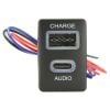 Aerpro APUSBTO7 USB-C Passthrough & USB Charge Socket fits Toyota 21mm x 32mm