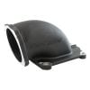 Aeroflow Cast EFI Throttle Body Elbow Black Finish fits 4150 / 4500 Flanges & GM LS 4 Bolt Throttle Body AF2045-1001BLK