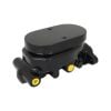 Aeroflow AF300-150BLK GM Brake Master Cylinder 1in Bore Black Cast Aluminum with Smooth Top Lid
