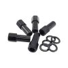 Aeroflow Wheel Nut Set Open End Shank 35mm M12x1.25 Black 5-Pack AF3015-9000