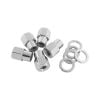 Aeroflow Wheel Nut Set Open End Shank M12x1.25 Chrome 5-Pack AF3035-6000