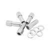 Aeroflow Wheel Nut Set Open End Shank 35mm M12x1.5 Chrome 5-Pack AF3036-9000