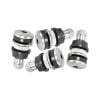 Aeroflow AF3060-0000 Bolt In Valve Stems Chrome Finish 4Pk Suits