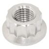 Aeroflow M10 x 1.25mm Titanium 12-Point Nut Natural Finish 1pc AF3503-0010
