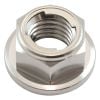 Aeroflow M8 x 1.25mm Titanium 6Point Hex Locking Nut Natural Finish 1pc AF3602-0010