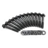 Aeroflow Intake Bolts fits Small Block Ford Windsor Black Finish 12-Point Head 12pk AF37-1210