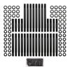Aeroflow Big Block Chevy 396-454 Head Stud Kit 12-Point Nuts fits Aeroflow 320cc and Edelbrock Performer RPM Cylinder Heads 8740 Grade Material AF37-2011