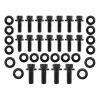 Aeroflow Small Block Chevy with 1 Piece Gasket Oil Pan Bolt Kit Black Finish 12-Point Head and 8740 Grade Material AF37-2351
