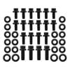 Aeroflow Holden V8 253-308 Oil Pan Bolt Kit Black Finish 12-Point Head and 8740 Grade Material AF37-2365