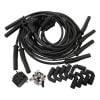 Aeroflow Xpro Universal 8.5mm V8 Ignition Lead Set with 90 Coil Boots Black fits GM LS Series Engines with Coil Relocation AF4030-32139