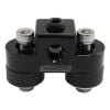Aeroflow Pressure Sensor Block Black Finish 3x 1/8
