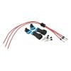 Aeroflow 3 Wire Electrical Terminal Bulkhead 1pc with Positive Red Wires to fits Aeroflow Billet Triple Pump Hanger AF49-4047