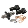 Aeroflow Single Black Electrical Terminal Bulkhead -M10 Stud Sold Individual to fits Negative Black Terminal AF49-4062BLK