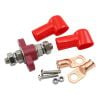 Aeroflow Single Red Electrical Terminal Bulkhead M10 Stud Sold Individual to fits Positive Red Terminal AF49-4062R