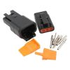 Aeroflow WeatherTight DTM 3 Pin Connector Black Connector fits 20AWG Wire AF49-9103