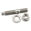 Aeroflow M8 x 1.25mm Titanium Stud Nut and Washer Kit Sold as One Stud One Flat Washer and One 6 Point Hex Nut AF55-2005