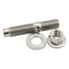 Aeroflow M10 x 1.25mm Titanium Stud Nut and Washer Kit Sold as One Stud One Flat Washer and One 6 Point Hex Nut AF55-2006