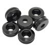 Aeroflow Nissan RB25 Fuel Injector Insert Adapters Black fits Nissan RB25 with Aftermarket Fuel Rails Sold As A 6 Pack AF59-2210