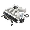 Aeroflow GM LS Cathedral Port Carburetor Street Single Plane EFI Intake Manifold Natural Cast Finish 4 Barrell 4150 Square Bore Carburetor Pad AF6050-5000