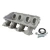 Aeroflow Low Rise NON-EFI GM LS Rectangle Port Intake Manifold Base Natural Cast Finish fits Modular Intake Manifolds AF6079-6000
