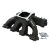 Aeroflow GM LS Cathedral Port Carburetor Hi Rise Single Plane Non-EFI Intake Manifold Black Finish 4 Barrell 4150 Square Bore Carburetor Pad AF6240-5005