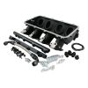 Aeroflow Low Rise EFI GM LS Cathedral Port Intake Manifold Base Black Finish fits Modular Intake Manifolds AF6279-5001