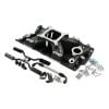 Aeroflow Small Block Chevy EFI Air Gap Single Plane Intake Manifold Black Finish 2500 7500 RPM Square Bore Carburetor Pad Non-EGR AF6290-1000