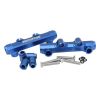 Aeroflow Subaru EJ20 and EJ25 Top Feed Billet EFI Fuel Rail Blue fits 14mm3/4