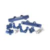 Aeroflow AF64-2258 Top Feed Conversion Billet EFI Fuel Rail Blue suit 14mm 3/4in Length Fuel Injectors fits Subaru EJ20