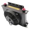 Aeroflow 25 Row Universal Modular Oil Cooler with Fan & Shroud 330mm L x 255mm H x 150mm D. -10 Female ORB Threads AF72-4125