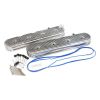 Aeroflow GM LS Retro Finned Valve Cover Set Polished Finish fits GM LS Series Engines No Coil Mounts AF77-5022P