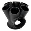 Aeroflow 6 into 1 Round Turbo Merge Collector V-Band Flange 50mm Wastegate Hole Cast 304 fits Boosted 6270 to 7682 V-Band Flange AF8310-4000