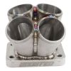 Aeroflow 4 into 1 Round Stainless Steel Turbo Merge Collector T25/T28 Flange No Wastegate Hole AF8330-2000SS