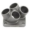 Aeroflow 4 into 1 Turbo Merge Collector Mitsubishi Evo 10 Factory OEM 4 Bolt Flange No Wastegate Hole Cast 304 AF8390-2001